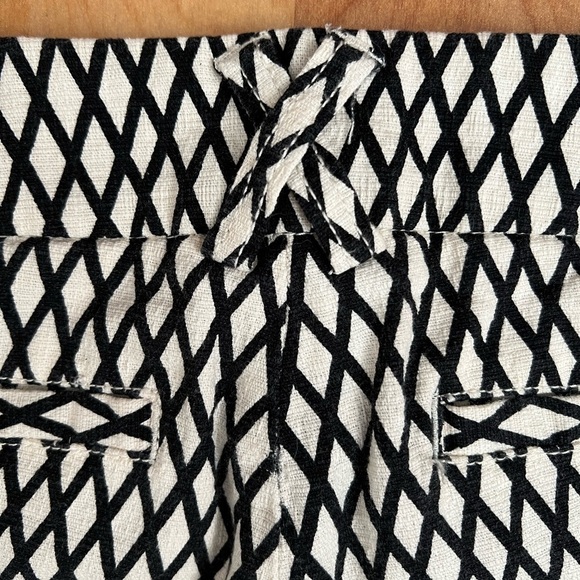 Anthropologie Cartonnaier ankle pants size 2 black & cream - Picture 7 of 8